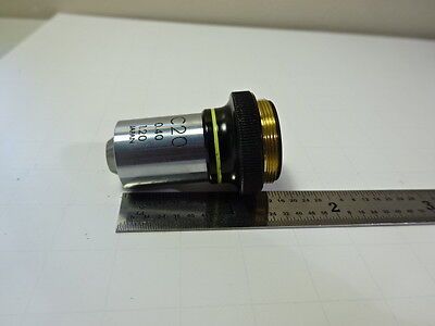 MICROSCOPE PART OBJECTIVE OLYMPUS JAPAN C20 OPTICS AS IS B#AE-71