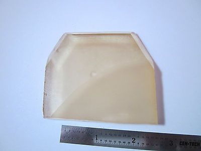 LARGE PIECE OF YELLOW CITRINE SYNTHETIC QUARTZ for JEWELRY , LASER OPTICS BIN#2B