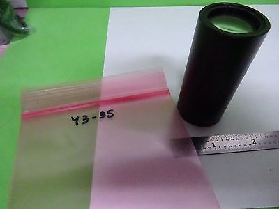 MICROSCOPE PART GREEN COLLIMATOR LENS OPTICS  AS IS BIN#Y3-35