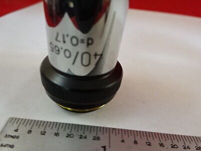 MICROSCOPE PART WILD SWISS OBJECTIVE 40X OPTICS AS IS B#C5-H-23