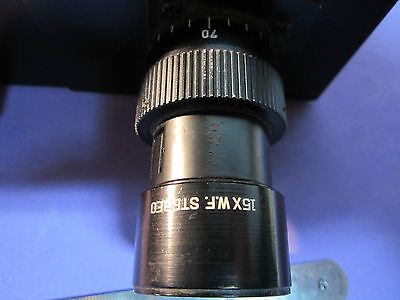 MICROSCOPE LEITZ WEZTLAR GERMANY BINOCULAR HEAD + EYEPIECES B&L OPTICS BN#22