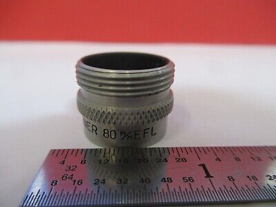 GAERTNER OBJECTIVE LENS 80mm EFL MICROSCOPE PART OPTICS AS PICTURED &B9-A-15