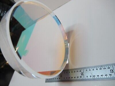 OPTICAL FLAT COATED 3" DIAMETER FUSED SILICA ZYGO OPTICS AS PICTURED &16-A-15