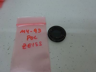 MICROSCOPE PART ZEISS BRASS MOUNTED POLARIZER POL FILTER OPTICS AS IS BIN#M4-93