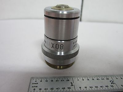 MICROSCOPE PART OBJECTIVE 80X FLAT FILED BAUSCH LOMB OPTICS AS IS BIN#K6-28