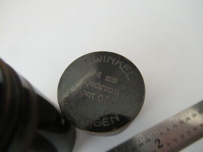 ANTIQUE R. WINKEL EMPTY BRASS APO OBJECTIVE CAN MICROSCOPE PART AS PIC &F2-A-108