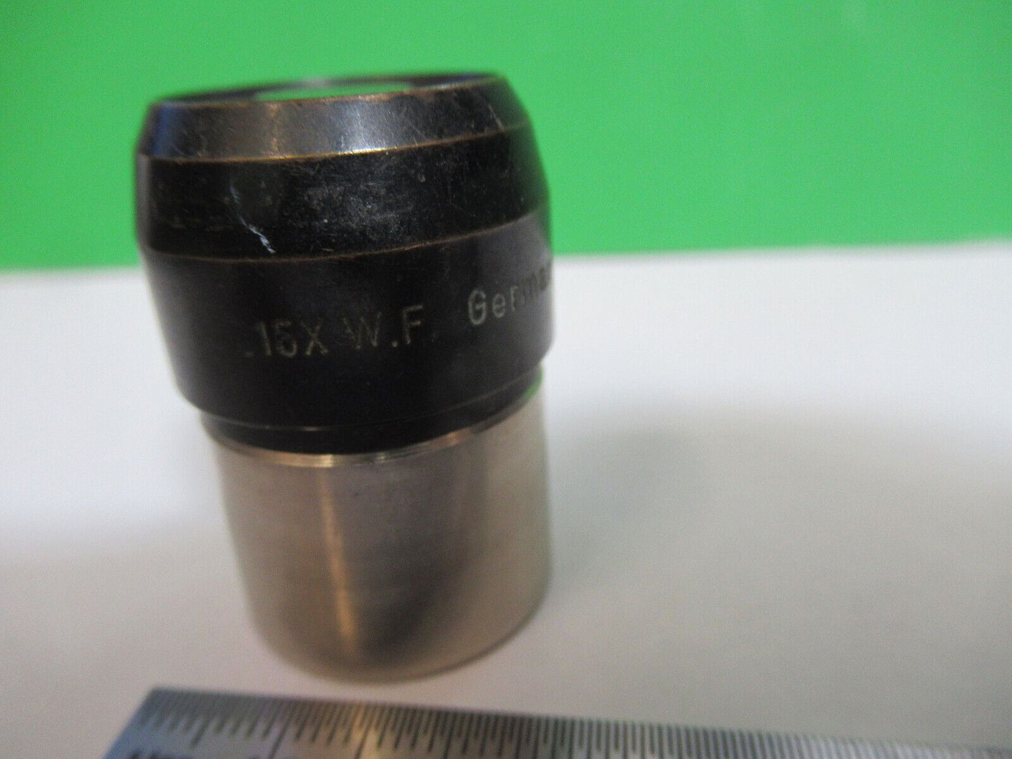 ANTIQUE UNKNOWN 15X WF OCULAR EYEPIECE MICROSCOPE PART AS PICTURED H7-B-38