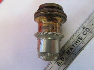 ANTIQUE CARL ZEISS GERMANY OBJECTIVE 3mm MICROSCOPE PART AS PICTURED &8Z-A-124