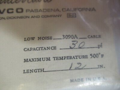 PCB ENDEVCO LOW NOISE CABLE 12in 3090A für Beschleunigungsmesser WIE ABGEBILDET &amp;Q1-FT-68