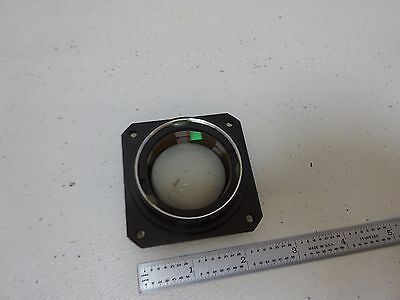 OPTICAL LARGE MOUNTED MIL SPEC CONVEX LENS LASER OPTICS AS IS BIN#D7-E-07