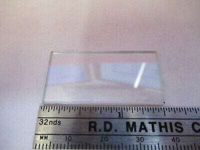 OPTICAL BK7 GLASS RECTANGULAR PLATE OPTICS AS PICTURED &13-FT-24