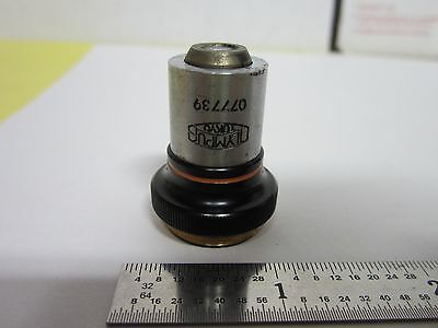 MICROSCOPE OPTICAL PART OBJECTIVE OLYMPUS JAPAN 10X OPTICS BIN#E2-07