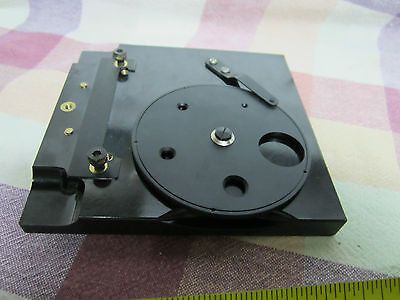 SWIFT JAPAN MICROSCOPE PART VINTAGE STAGE BIN#A6