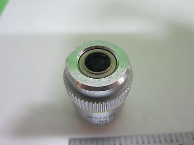 MICROSCOPE PART OBJECTIVE LEITZ GERMANY HL 10X INFINITY OPTICS AS IS T1-03