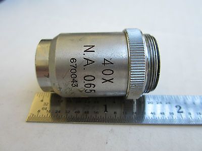 OPTICAL MICROSCOPE PART OBJECTIVE SWIFT PLAN ACHROMAT 40X AS IS OPTICS DWR#02