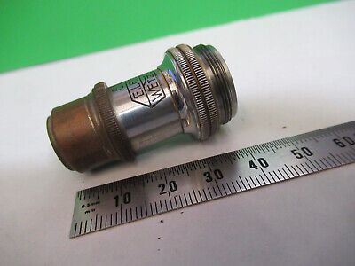 ANTIQUE BRASS ERNST LEITZ OBJECTIVE MICROSCOPE PART OPTICS AS PICTURED &z9-a-102