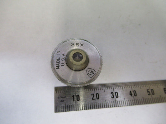 AO SPENCER 3.5X OBJECTIVE LENS MICROSCOPE PART AS PICTURED F4-B-30