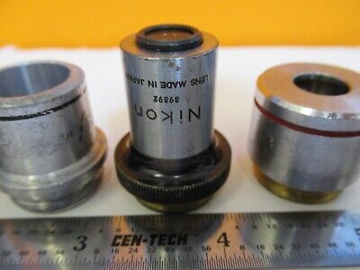 LOT LENSES OBJECTIVE OPTICS MICROSCOPE PART AS PICTURED &1E-C-92