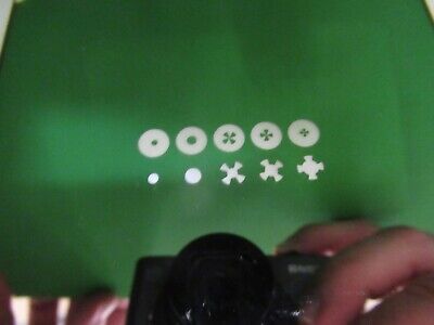 OPTICAL 4" SQ MASK TARGET PATTERN OPTICS AS PICTURED &79-A-28