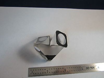 OPTICAL MICROSCOPE PRISM ASSEMBLY from OLYMPUS STEREO SCOPE OPTICS BIN#19 i