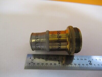 ANTIQUE BRASS SPENCER 95X OBJECTIVE MICROSCOPE PART AS PICTURED &7B-B-14