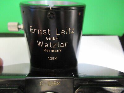 ERNST LEITZ TRINOCULAR HEAD OPTICS MICROSCOPE PART AS PICTURED #R9-A-08