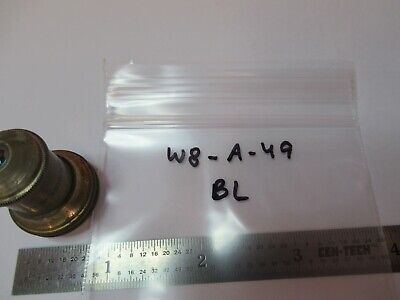 ANTIQUE BRASS BAUSCH LOMB 16mm OBJECTIVE MICROSCOPE PART AS PICTURED &W8-A-49