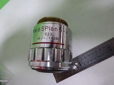 FOR PARTS MICROSCOPE OBJECTIVE DIC OLYMPUS NEOPLAN 5X OPTICS AS IS BIN#Y7-H-42