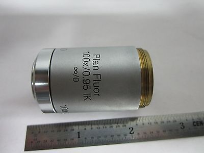 OPTICAL MICROSCOPE POLYVAR REICHERT LEICA OBJECTIVE 100X FLUOR OPTICS BIN#A3-H-2