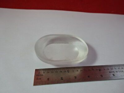 OPTICAL OVAL GLASS PRE-FORM POLISHED FACE MIL SPEC USA OPTICS AS PICTURED &94-72