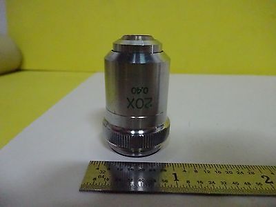 MICROSCOPE PART OBJECTIVE JAPAN 20X OPTICS AS IS BIN#X1-60