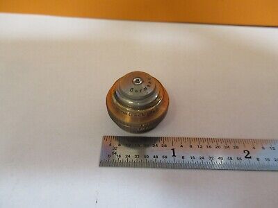 ANTIQUE ERNST LEITZ WETZLAR OBJECTIVE 3mm MICROSCOPE PART AS PICTURED &A3-B-83