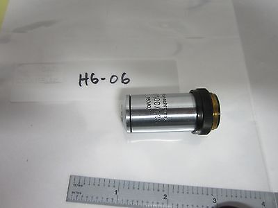 MICROSCOPE PART OBJECTIVE CARL ZEISS 100X PLANACHROMAT OPTICS BIN#H6-06