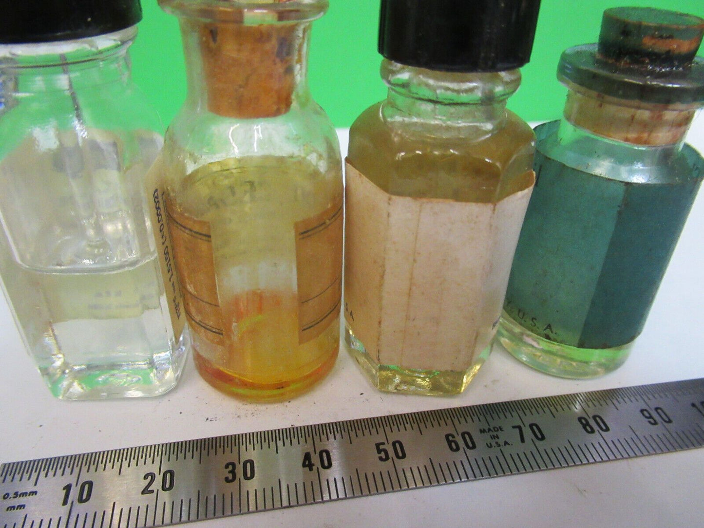 LOT IMMERSION OIL BOTTLE BAUSCH LOMB ANTIQUE MICROSCOPE PART AS PICTURED W5-B-43