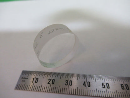 OPTICAL LENS COATED  1" DIAMETER .375" THICK LASER OPTICS AS PICTURED &Q5-B-02