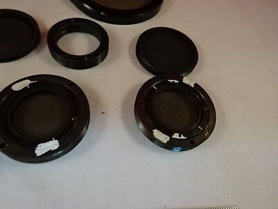 for parts MICROSCOPE PART LOT POLARIZERS POL MOUNTS ETC OPTICS AS IS B#AH-26