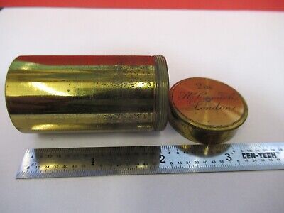 ANTIQUE BRASS HENRY CROUCH LONDON EMPTY OBJECTIVE CANISTER AS PICTURED &Q1-A-06