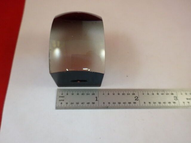 LARGE FAT THICK OPTICAL LENS PLANO CONVEX OPTICS for MICROSCOPE AS IS &33-A-49