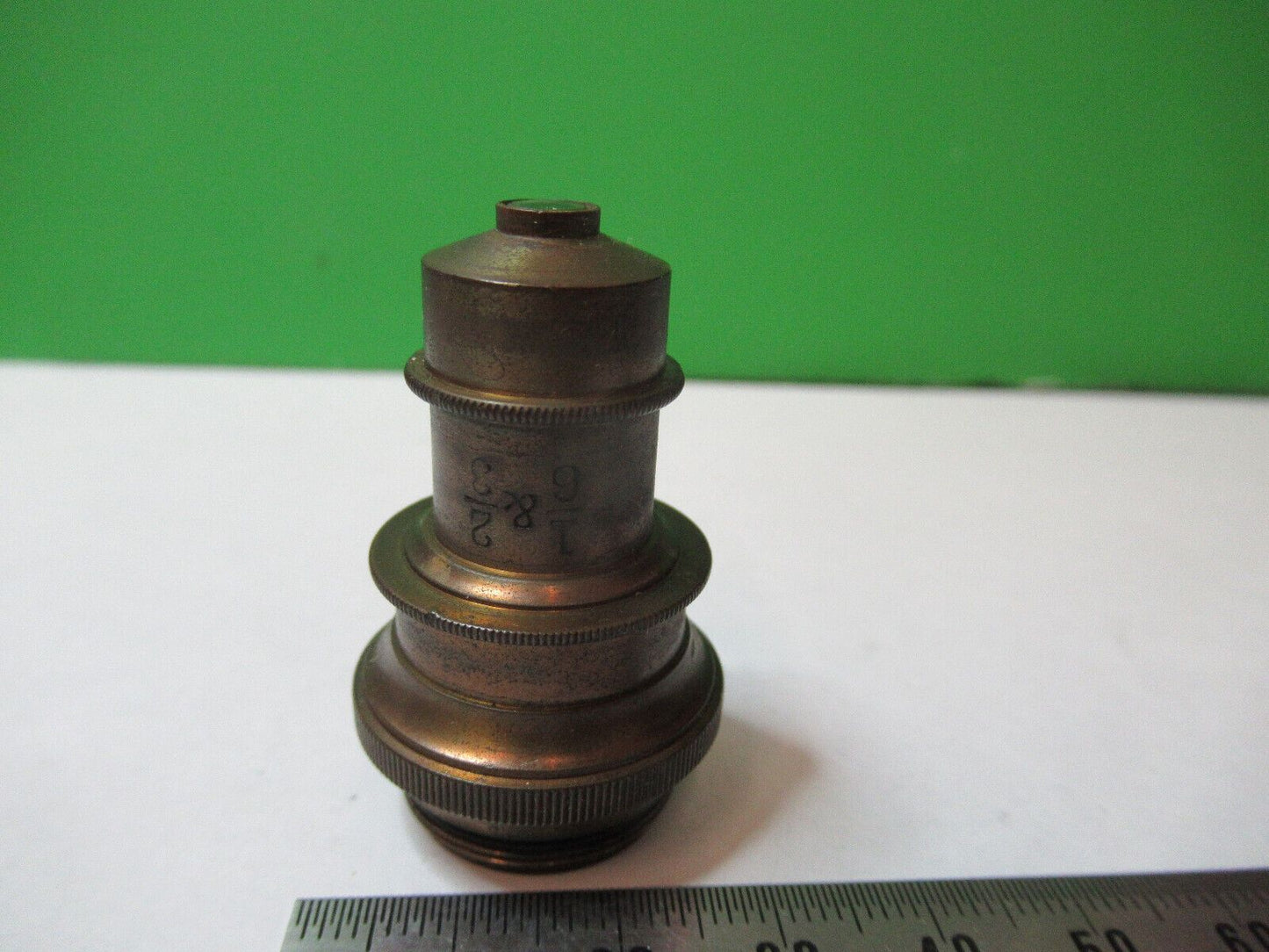 ANTIQUE BRASS BAUSCH LOMB 1/6 2/3 OBJECTIVE MICROSCOPE PART AS PICTURED &5-B-05