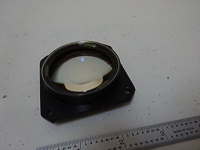 OPTICAL LARGE MOUNTED MIL SPEC CONVEX LENS LASER OPTICS AS IS BIN#D7-E-06