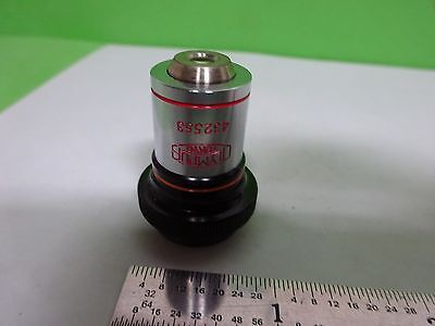 MICROSCOPE PART OBJECTIVE OLYMPUS JAPAN PL10 PLAN 10X OPTICS AS IS BIN#Y5-K-01