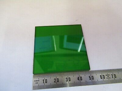 OPTICAL GLASS FILTER GREEN MICROSCOPE PART OPTICS AS PICTURED #93-A-31