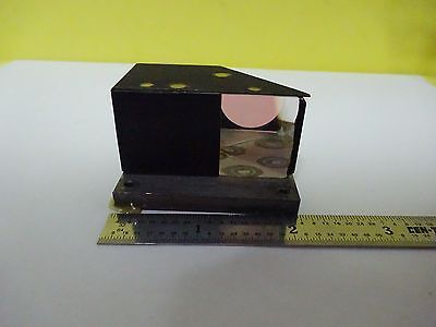 MICROSCOPE PART LEITZ GERMANY MOUNTED PRISM OPTICS AS IS BIN#W6-12