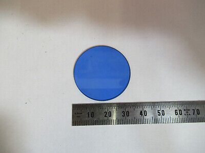 ANTIQUE BAUSCH LOMB GLASS BLUE FILTER  MICROSCOPE PART AS PICTURED #vB7-A-35