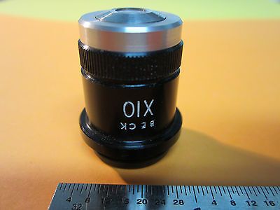 MICROSCOPE PART OBJECTIVE BECK LONDON ACHRO 10X  OPTICS BIN#9-28