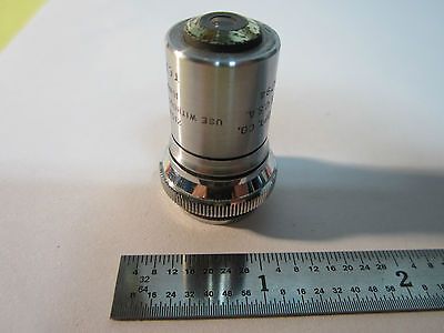 MICROSCOPE PART OBJECTIVE VINTAGE BAUSCH LOMB 16 mm 215 MM  OPTICS BIN#24-57-1