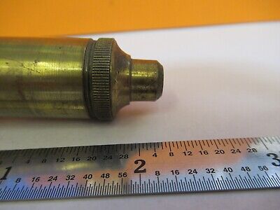 ANTIQUE JAPAN RARE BRASS OBJECTIVE UNKNOWN MICROSCOPE PART AS PICTURED &7B-B-41