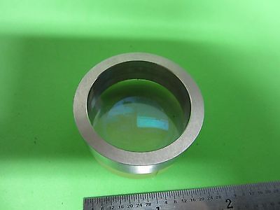 OPTICAL BI CONVEX LENS MIL SPEC LASER OPTICS some scratches] rare glass BN#40-79