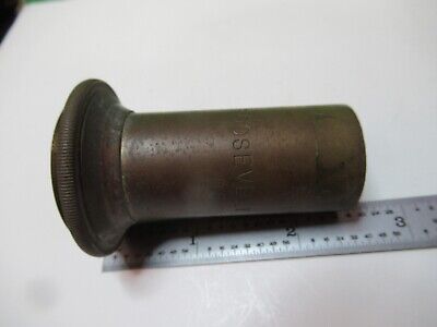 ANTIQUE BRASS BAUSCH LOMB TUBUS MICROSCOPE PART AS PICTURED &17-A-24