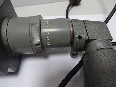 FOR PARTS MICROSCOPE LEITZ GERMANY ASSEMBLY EYEPIECE STAGE AS IS BIN#TA-1-2-J